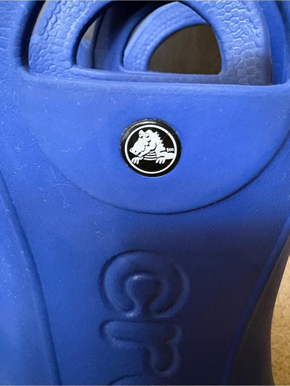 Crocs “Handle It” Rain Boots Kids Blue Waterproof Pull On Boots - 1